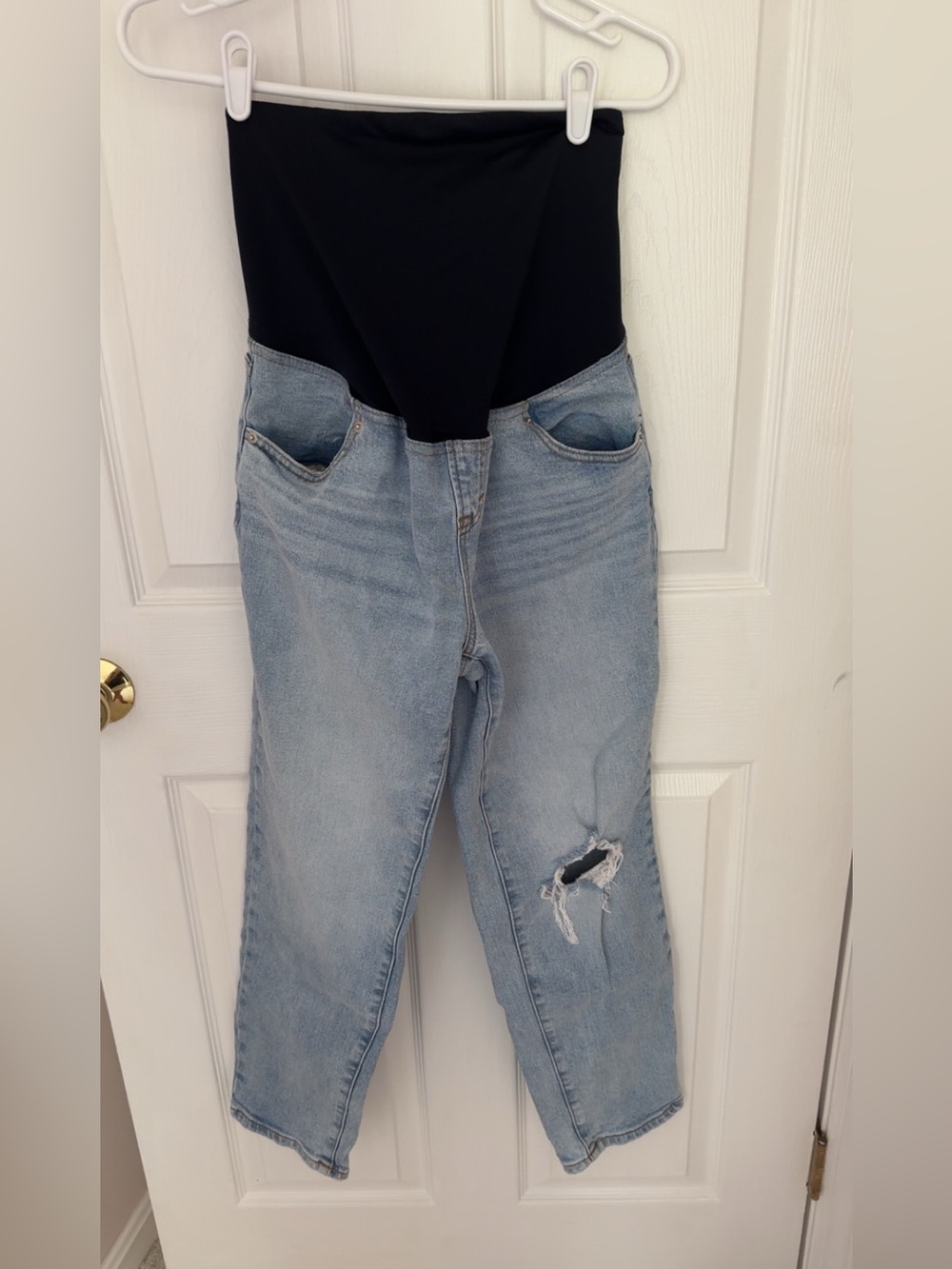 Cropped Maternity Jeans
